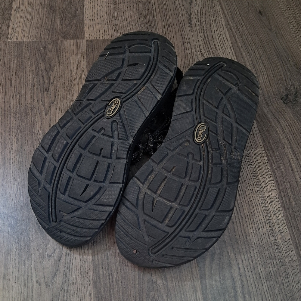 Chaco Sport Hiking Black Trail Sandals Strappy Toe Loop Shoe Womens Size 6 - Picture 6 of 7